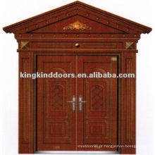 Porta de segurança tinta cobre Villa duplo com janela JKD-9022 de China Top 10 marca porta